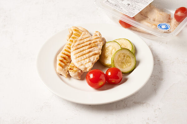 Куриное филе запеченное с кабачками