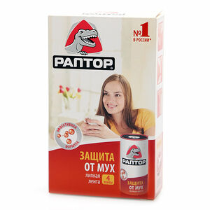 Лента липкая Раптор от мух