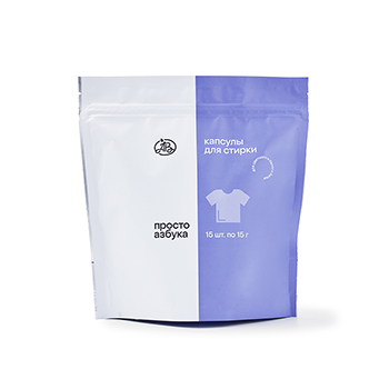 

Капсулы Просто Азбука для стирки PREMIUM 15шт*15г Россия