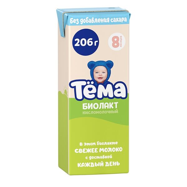 Биолакт детский Тёма без сахара, 3.4%