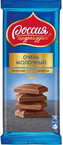Шоколад Россия Очень молочный в Магнит со скидкой –41%
