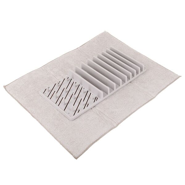 Решетка для сушки посуды с ковриком из микрофибры