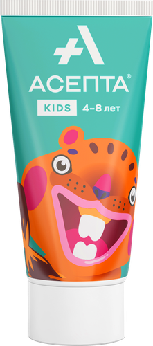 

Зубная паста детская Asepta Ultra Care For Baby гелевая от 4 до 8 лет тутти-фрутти 50 мл