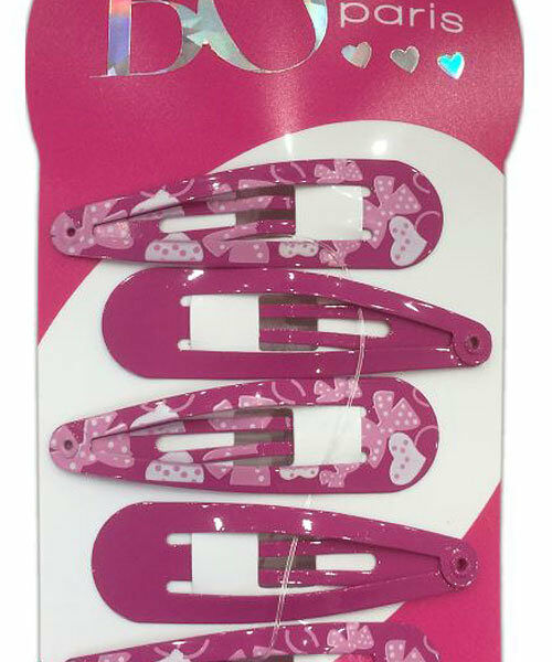 Заколка для волос BO Paris Клик-клак, 5 шт в ассортименте