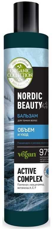 

Бальзам для тонких волос Organic Collection Объем и Уход 400 мл