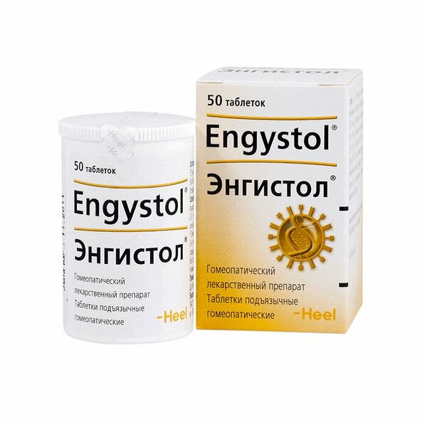 Энгистол таблетки подъязычные гомеопатические 50 шт
