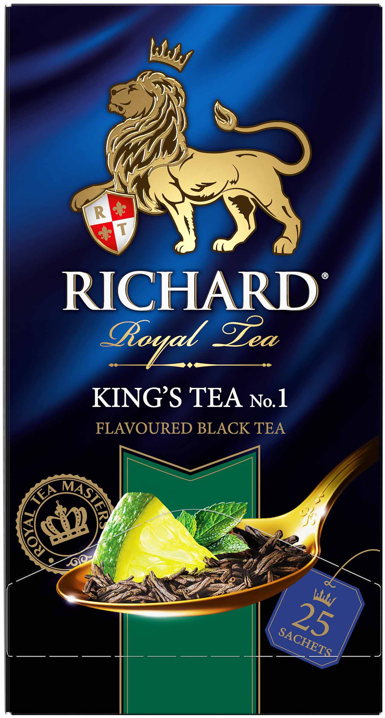 

Чай RICHARD Kings Tea №1/King’s Choice №1 черный лайм/мята 25саш