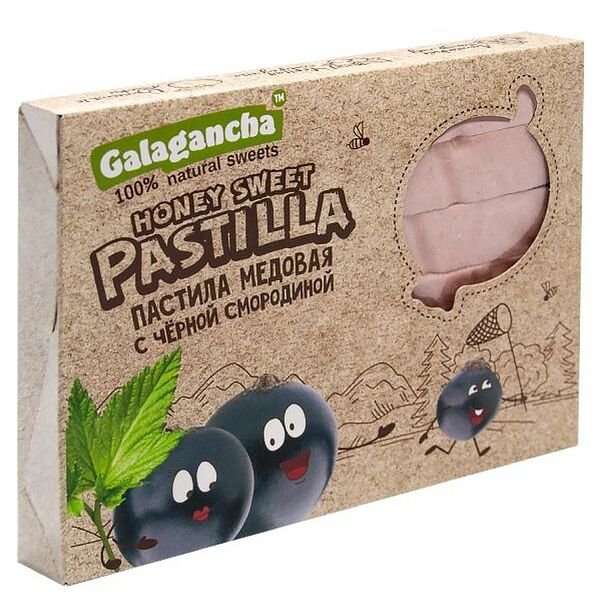 Пастила Galagancha Honey Sweet Pastilla медовая чёрная смородина, 190г