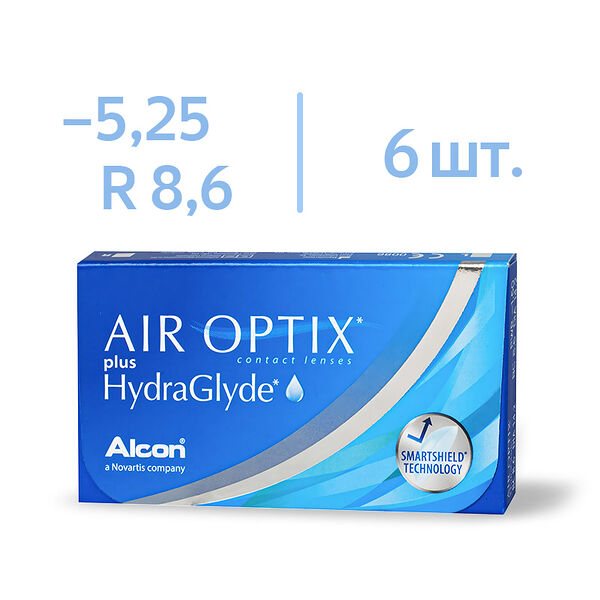 Линзы Alcon Air Optix 8.6 -5.25 6 шт 14.2