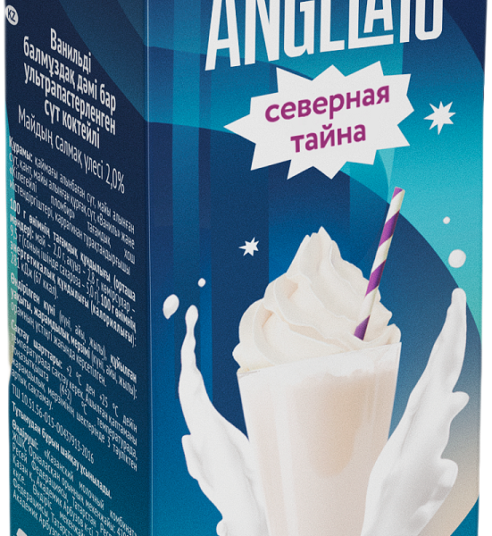 Коктейль молочный Angelato мороженое-ваниль 2%, 950 г