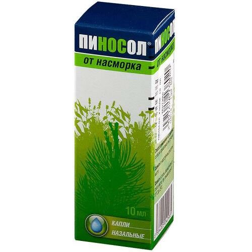 Пиносол капли назальные 10 мл