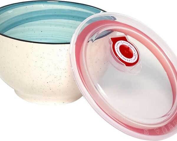 Салатник Elrington Мятный бриз с вакуумной крышкой 750мл