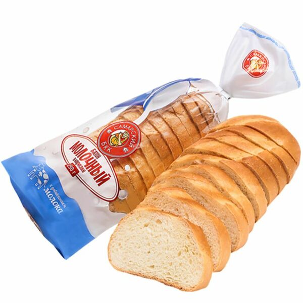 Батон Самарский булочно-кондитерский комбинат Молочный в нарезке 250 г