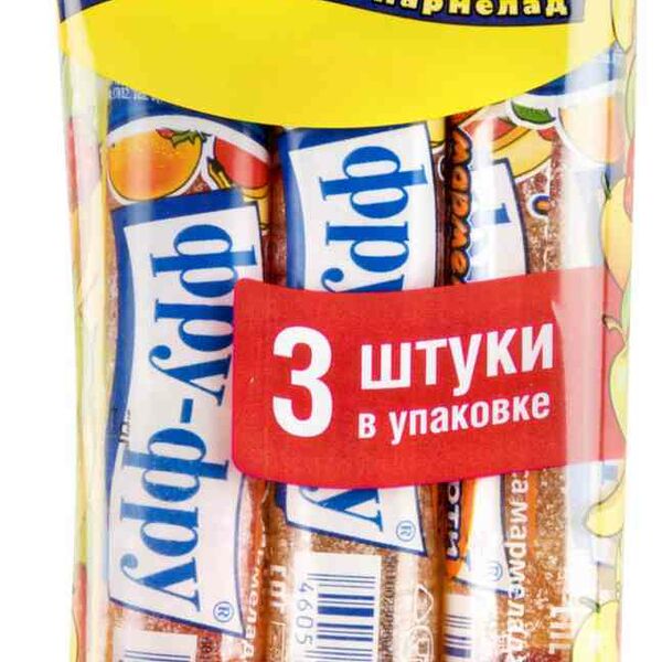Мармелад жевательный Фру-Фру Мармеладные Трубочки с фруктовым соком, 3х35 г