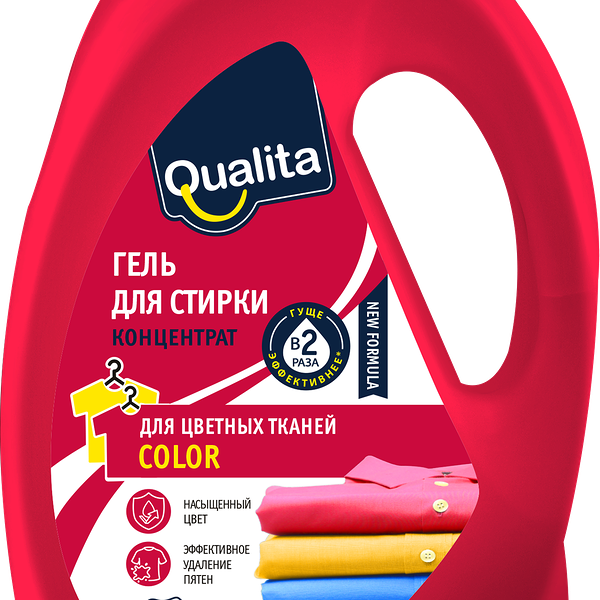 Гель для стирки цветного белья QUALITA, 2л