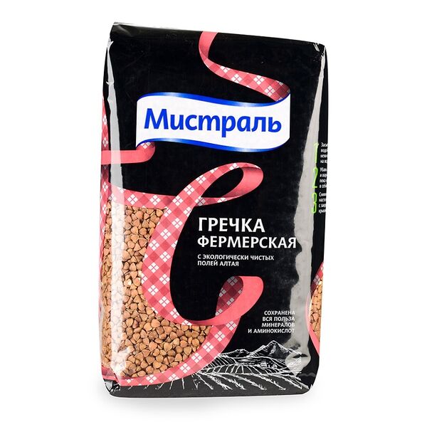 Гречка фермерская ТМ Мистраль 900г