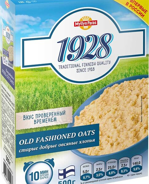 Хлопья Myllyn Paras 1928 овсяные 500г