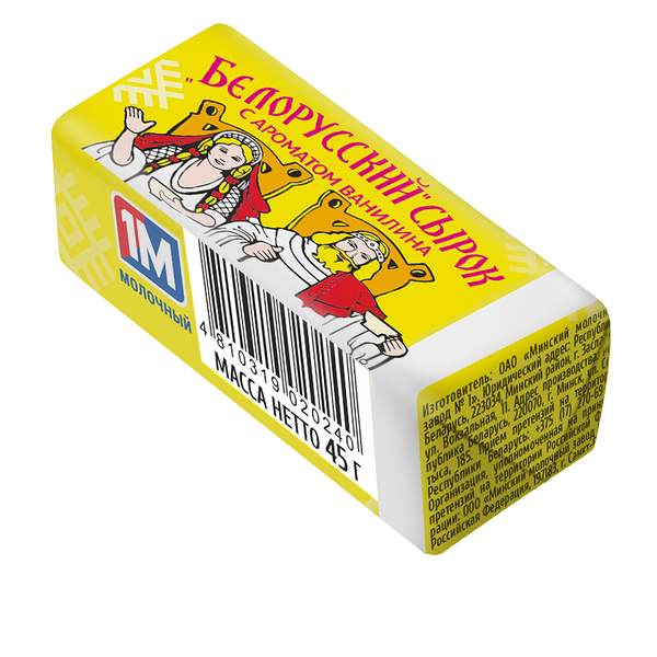 Сырок твор Белорусский 23% глаз с аром ванилина 45г Минский МЗ