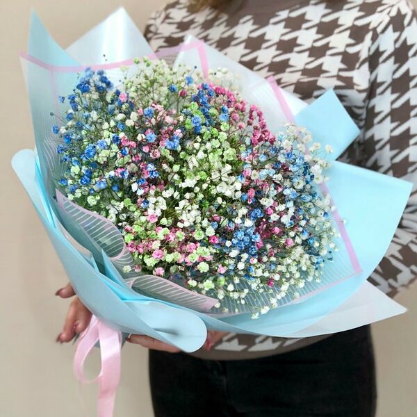 Букет Разноцветной Гипсофилы