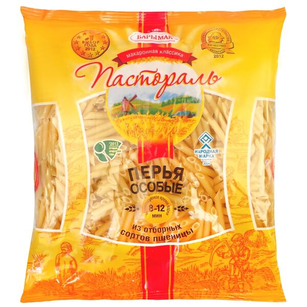 Макаронные изделия Пастораль Перья особ гр В в/с вес 900г.