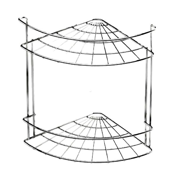 Полка угловая 2-х ярусная Slim, 24х18х24 см