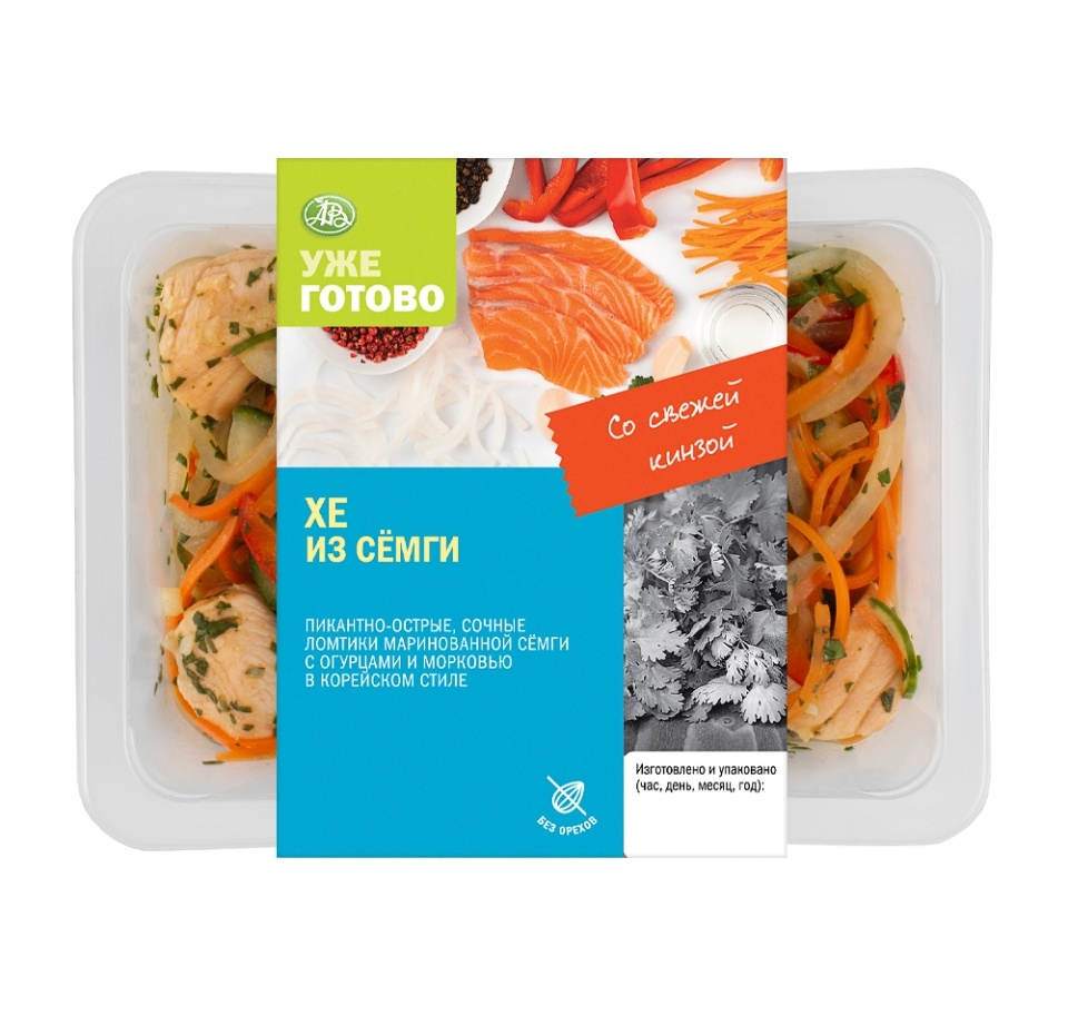 

Хе из сёмги Уже Готово, 200 г, Россия