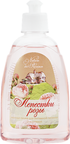 Пенка для интимной гигиены NATURE DE PROVINCE Лепестки розы, 300мл