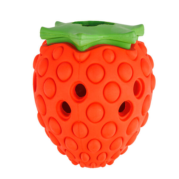 Petmax игрушка для собак (клубничка для лакомств), 7.5х6 см