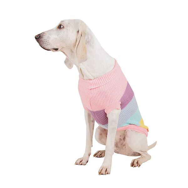 Свитер для собак 55см 4XL розовый (унисекс)
