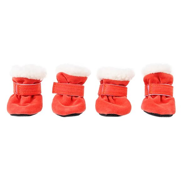 Ботинки замша малиновые L