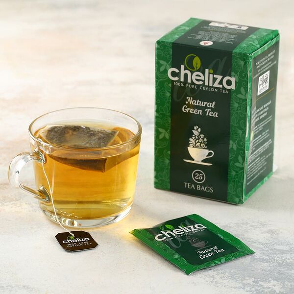 Чай зеленый 100% цейлонский Челиза пакетированный 25 шт. Шри-Ланка