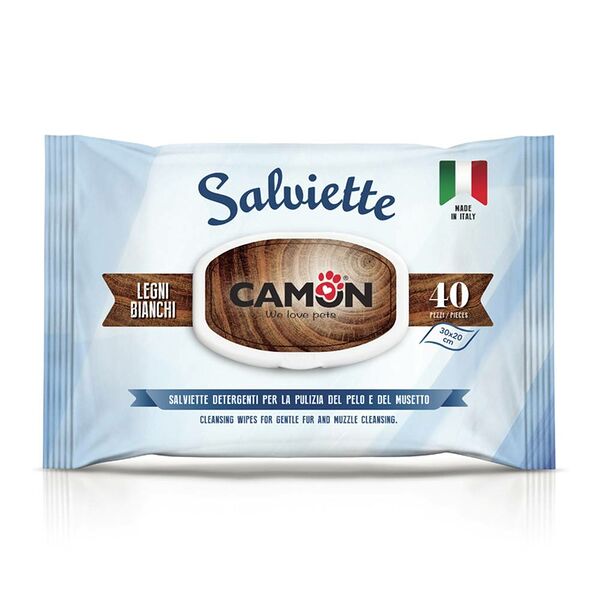 Салфетки CAMON влажные с ароматом Белого дерева 40 шт/уп.