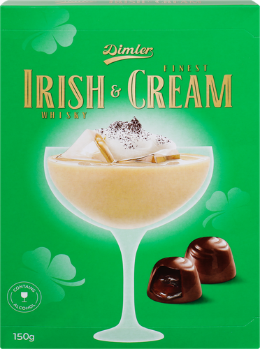 

Конфеты DIMLER Irish Whiskey с алкогольной начинкой сливочный ликер, 150 г
