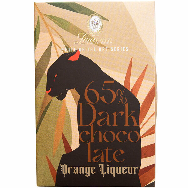 Шоколад темный с апельсиновым ликером Laurence Art 65%