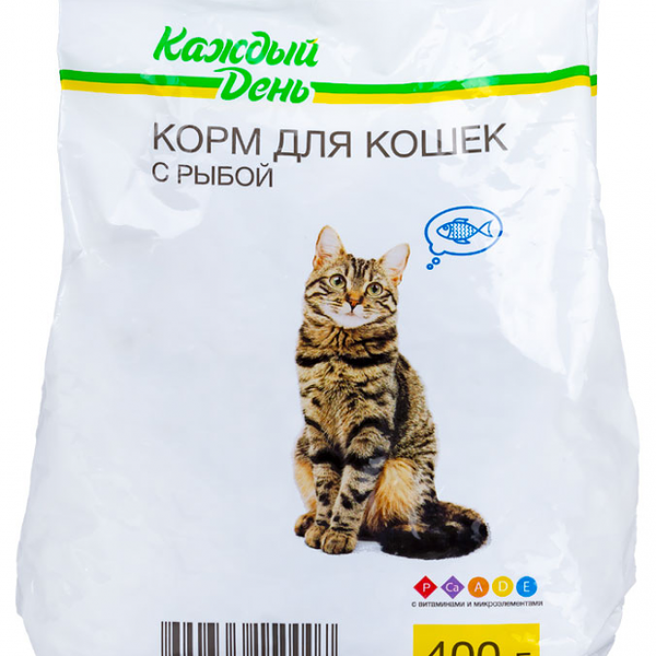 Сухой корм для кошек Каждый день с рыбой