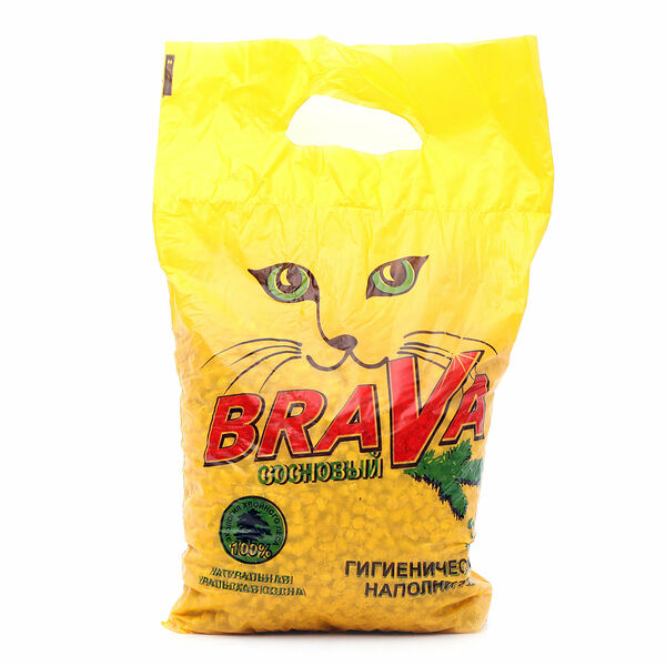 Наполнитель гигиенический сосновый 3л ТМ Brava (Брава)