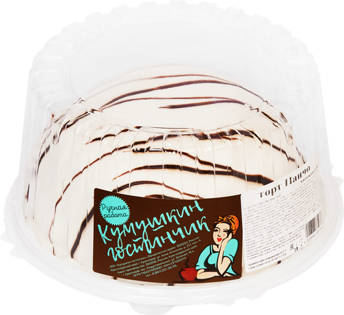 

Торт Кумушкин Гостинчик Панчо бисквитный сметанный 1 кг