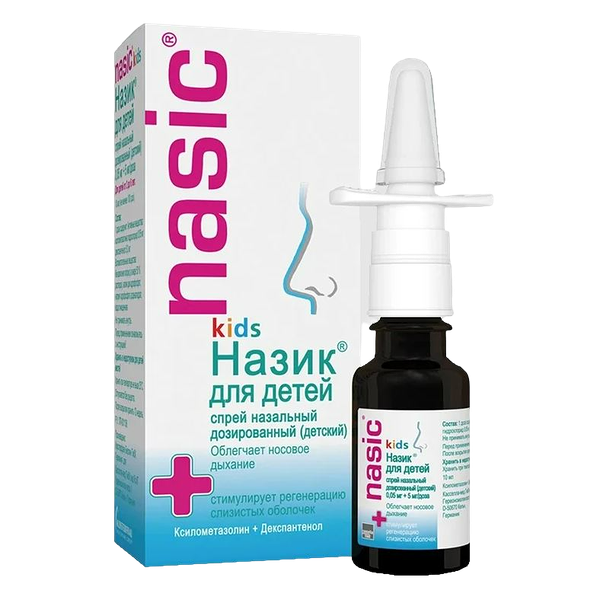 Назик Спрей назальный для детей 0,05 мг/5 мг доза флакон 10 мл