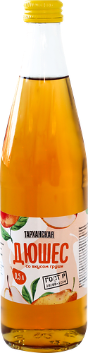 Напиток Тарханская Дюшес со вкусом груши сильногазированный, 0.5л