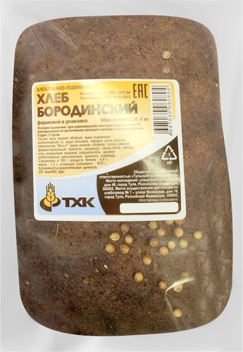 

Хлеб Тхк Бородинский целый 400 г