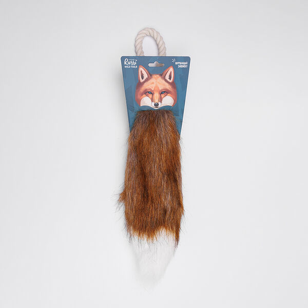 Игрушка с шуршащим элементом для собак Хвост лисы, 50х12х5 см