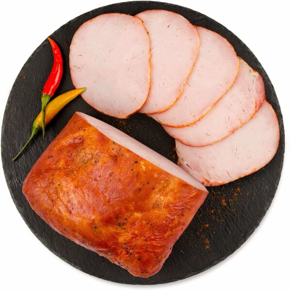 Карбонад варено-копченый без кости в специях, кусок ТМ Глобус