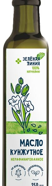 Масло Зеленая линия кунжутное нерафинированное 250мл
