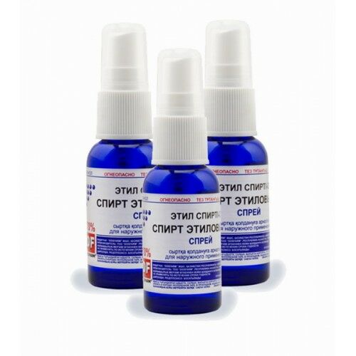 Спирт этиловый DF 70% 50 мл спрей