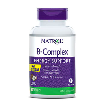 Natrol B-комплекс таблетки 90 шт со вкусом кокоса