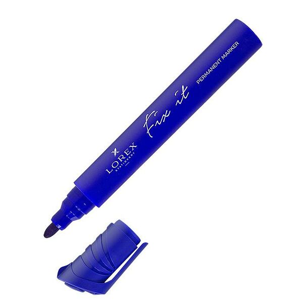 Маркер перманент. LOREX FIX IT 4 мм синий круглый ШТУЧНЫЙ LOREX