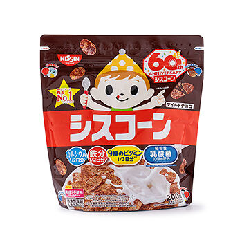 Хлопья Nissin Cisco кукурузные с шоколадом 12 витаминов, Япония