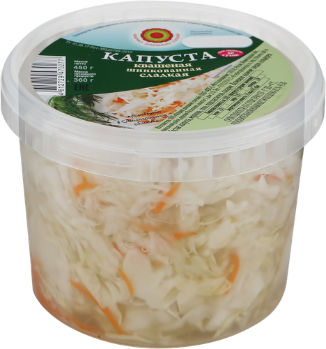 

Капуста квашеная ФДС сладкая, 450г