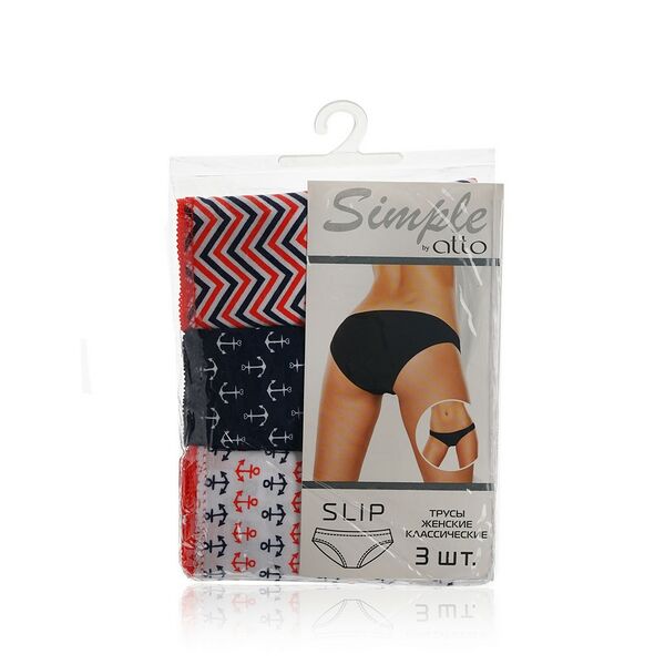 Женские трусы Atto Simple TK-60, M, 3шт