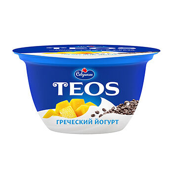 Йогурт греческий Teos Манго-чиа 2% 140г